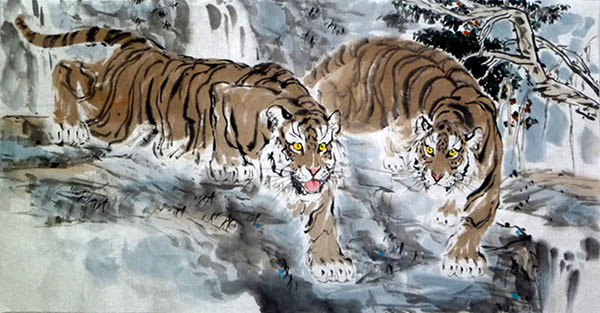 Tiger,40cm x 80cm(16〃 x 31〃),4695117-z