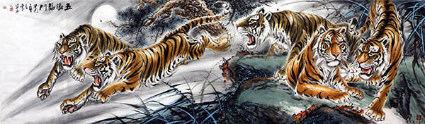 Tiger,97cm x 325cm(38〃 x 128〃),hyf41161006-z