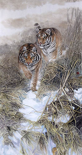 Tiger,96cm x 180cm(38〃 x 71〃),lbz41082018-z