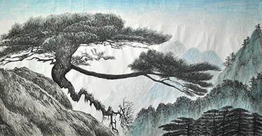 Chinese Trees Painting,90cm x 180cm,1011026-x