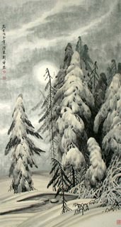 Chinese Trees Painting,66cm x 136cm,1167006-x