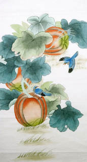 Chinese Vegetables Painting,55cm x 100cm,2340005-x