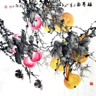 Chinese Vegetables Painting,69cm x 69cm,2422009-x