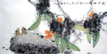 Chinese Vegetables Painting,69cm x 138cm,2422010-x
