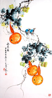 Chinese Vegetables Painting,50cm x 100cm,2437015-x