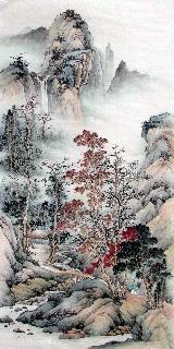Chinese Village Countryside Painting,69cm x 138cm,wym11088011-x