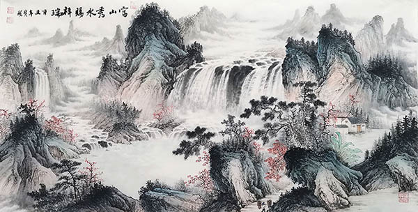 Waterfall,66cm x 130cm(26〃 x 51〃),1011117-z
