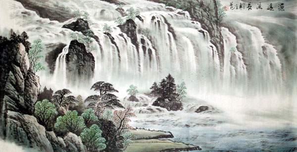 Waterfall,69cm x 138cm(27〃 x 54〃),1033007-z