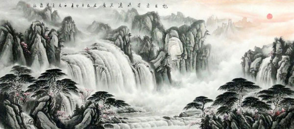 Waterfall,70cm x 180cm(27〃 x 70〃),1033009-z