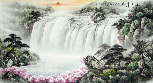 Waterfall,97cm x 180cm(38〃 x 70〃),1058015-z