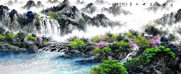 Waterfall,97cm x 240cm(38〃 x 94〃),1061001-z