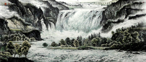 Waterfall,96cm x 240cm(38〃 x 94〃),1097004-z