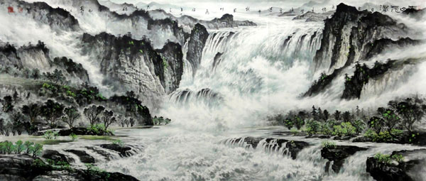 Waterfall,96cm x 240cm(38〃 x 94〃),1097005-z