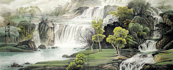 Waterfall,96cm x 240cm(38〃 x 94〃),1135010-z