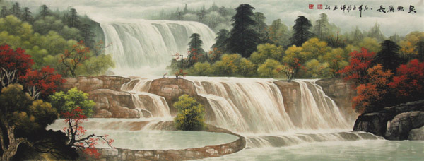 Waterfall,70cm x 180cm(27〃 x 70〃),1135036-z