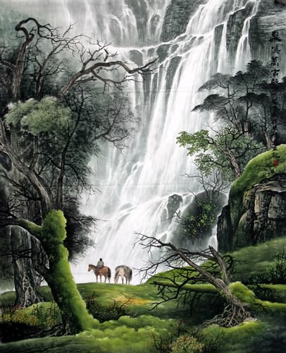 Waterfall,120cm x 95cm(47〃 x 37〃),1135037-z