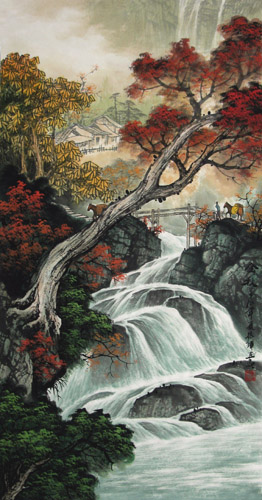 Waterfall,50cm x 100cm(19〃 x 39〃),1135039-z
