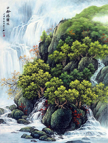 Waterfall,95cm x 130cm(37〃 x 51〃),1135145-z