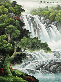 Chinese Waterfall Painting,95cm x 130cm,1135147-x