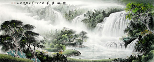 Waterfall,96cm x 240cm(38〃 x 94〃),1136005-z