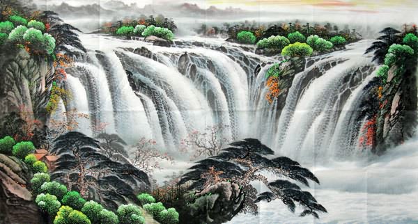Waterfall,97cm x 180cm(38〃 x 70〃),1137004-z