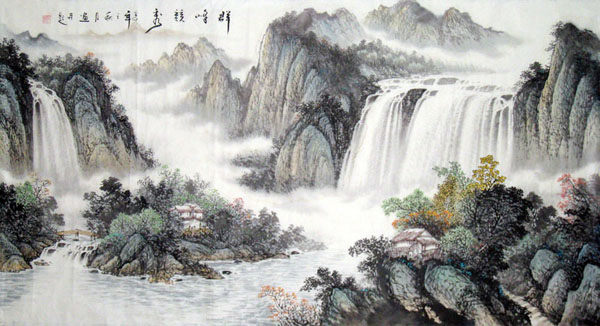 Waterfall,97cm x 180cm(38〃 x 70〃),1139006-z