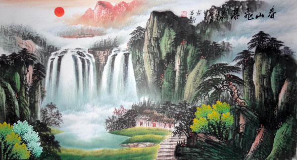 Waterfall,50cm x 100cm(19〃 x 39〃),1146002-z