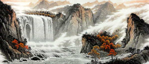 Waterfall,96cm x 240cm(38〃 x 94〃),1147005-z
