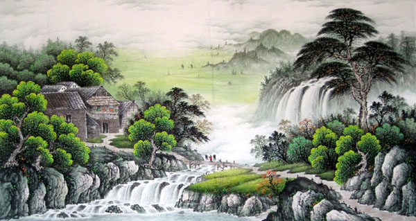 Waterfall,97cm x 180cm(38〃 x 70〃),1152003-z