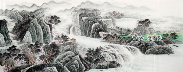 Waterfall,96cm x 240cm(38〃 x 94〃),1161001-z