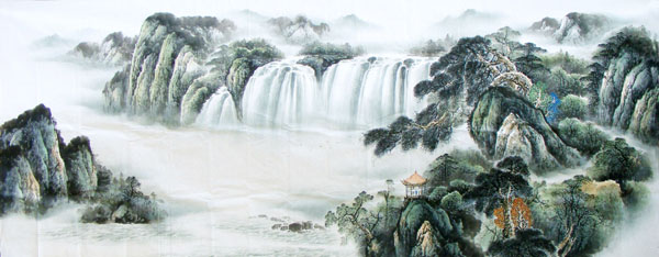 Waterfall,140cm x 360cm(55〃 x 142〃),1161002-z