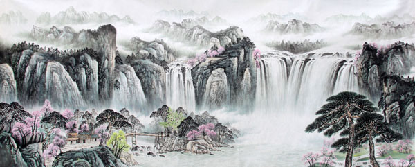 Waterfall,140cm x 360cm(55〃 x 142〃),1161004-z