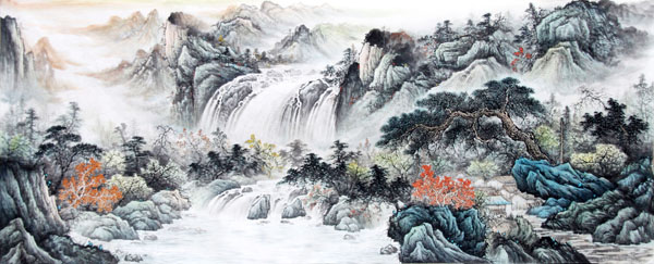 Waterfall,96cm x 240cm(38〃 x 94〃),1161005-z