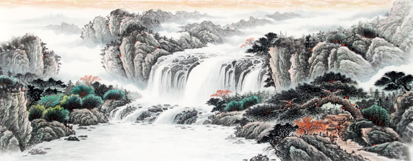 Waterfall,70cm x 180cm(27〃 x 70〃),1161006-z