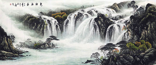 Waterfall,96cm x 236cm(38〃 x 93〃),bj11168002-z