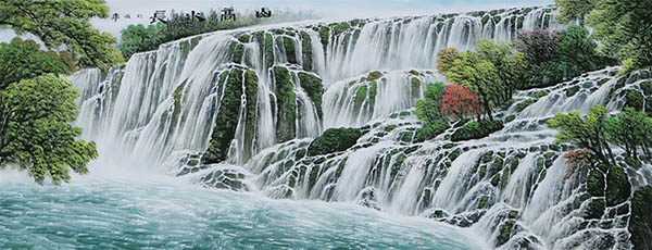 Waterfall,70cm x 175cm(28〃 x 69〃),cyd11123008-z