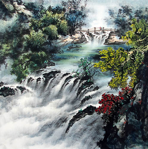 Waterfall,68cm x 68cm(27〃 x 27〃),cyd11123013-z