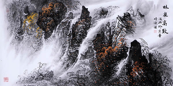 Waterfall,68cm x 136cm(27〃 x 54〃),cyd11123032-z