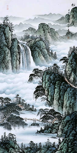 Waterfall,68cm x 136cm(27〃 x 54〃),cyd11123035-z
