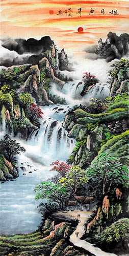 Waterfall,68cm x 136cm(27〃 x 54〃),cyd11123036-z