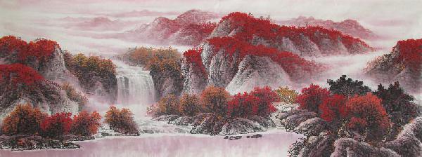 Waterfall,70cm x 180cm(27〃 x 70〃),xzh11087003-z
