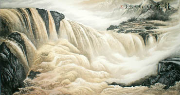 Chinese Yellow River Painting,97cm x 180cm,1048003-x