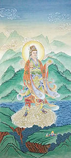 Chinese Zen Buddhism Painting,80cm x 190cm,3011026-x
