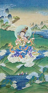 Chinese Zen Buddhism Painting,80cm x 190cm,3011034-x
