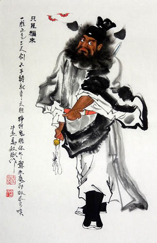 Zhong Kui,46cm x 68cm(18〃 x 27〃),3519078-z