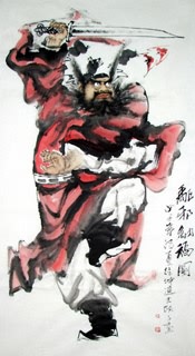 Chinese Zhong Kui Painting,50cm x 100cm,3548052-x