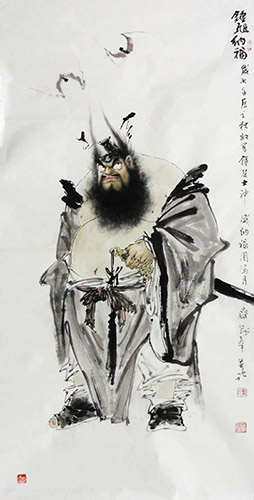 Zhong Kui,69cm x 138cm(27〃 x 54〃),3970036-z