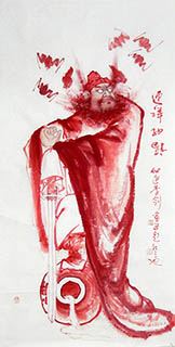 Chinese Zhong Kui Painting,69cm x 138cm,lj31162001-x