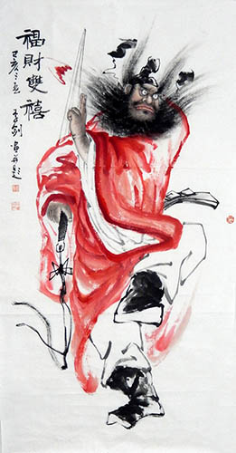 Zhong Kui,68cm x 136cm(27〃 x 54〃),lj31162009-z